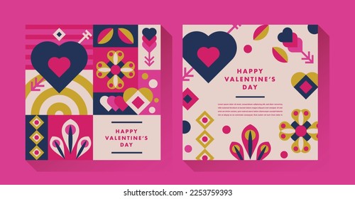 Diseño de tarjetas de felicitación de San Valentín