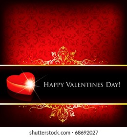 Tarjeta de saludo de San Valentín en formato vectorial editable