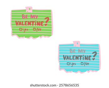 Valentines Day greeting card with hearts 2025.