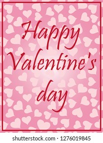 Valentine's day greeting card Love