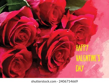 Valentines day  greeting card  love messages. 
