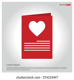Valentines Day greeting card. Love concept in flat style. Vector illustration EPS10.
