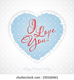Valentines Day Greeting Card with Pattern