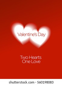 Valentine's day greeting card poster banner