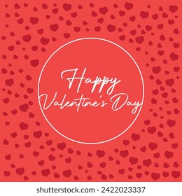 Valentine's Day greeting card or social media content background