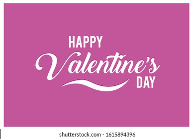 Valentine's Day greeting card with a soft pink base