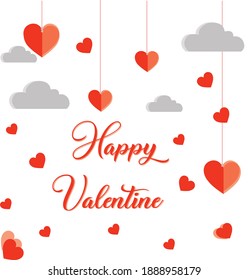 Valentine's Day greeting card, T-shirt, Mug design can be used on banners or the web. Happy Valentines Day, white background, and Vector illustration.
