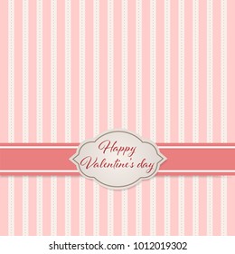  valentine's day greeting card. Vector illustrator.