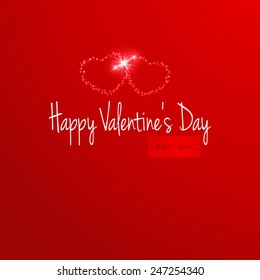 Valentine's day greeting card. Vector EPS10 background.