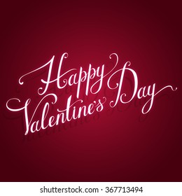 Valentine's Day greeting card. Vector illustration.