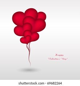 Valentine's Day greeting card, vector eps9