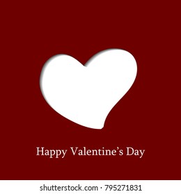 Valentine's Day greeting card. Vector illustration