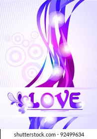 Valentine's day greeting card, vector