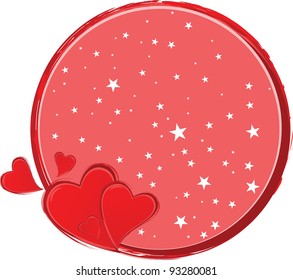 Valentine's Day Greeting card, vector illustration