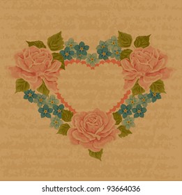 Valentine's Day Greeting card, vector illustration