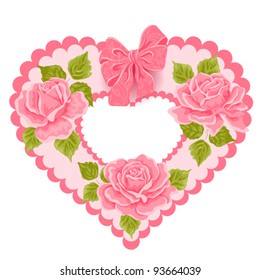 Valentine's Day Greeting card, vector illustration