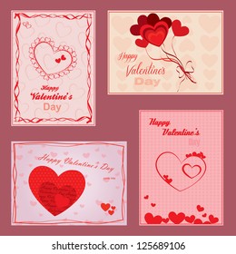 Valentines Day Greeting Card - Vintage - Vector illustration, Graphic Design Editable For Your Design. EPS 10.