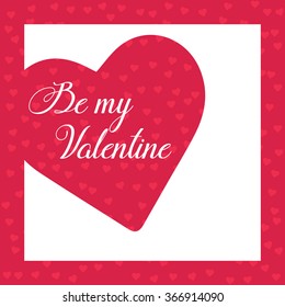 Valentine's day greeting card and weeding invitation design template. Vector illustration. Sample text. Layered, editable.