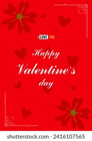 Valentines day greeting cards set. Happy Valentines Day or Wedding Cards Set.