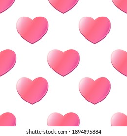 Valentine's day greeting cards and social media posts on background. Happy Valentine's day. Seamless patterns. I love you words.