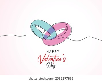 Valentine's day Greeting Cards vector background. Modern simple and love banners or greeting cards templates and social media post.