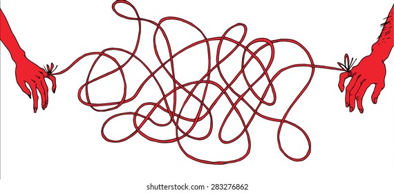 Valentine's Day greeting card(The Thread of Fate)