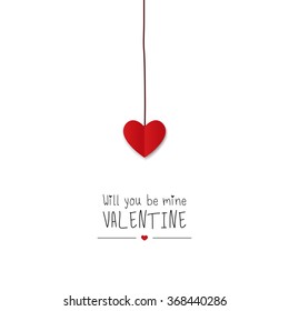 Valentine's day greeting card.Vector illustration
