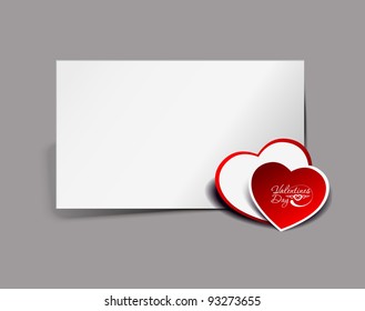 valentine's day greeting design, vector illustration.