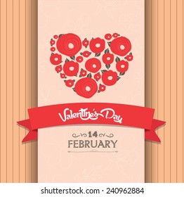 valentines day greeting poster