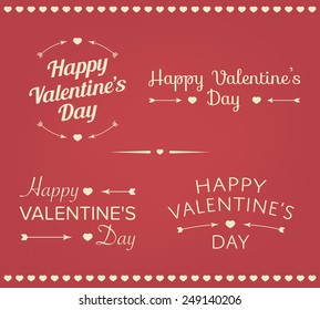 Valentine's day greeting set
