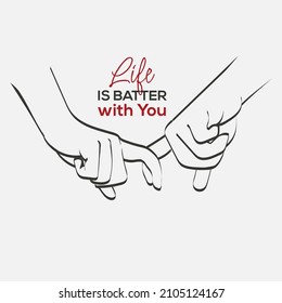  valentines day greetings, outline drawing, line art vector illustration of a couple in love.
