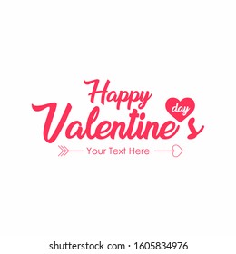 Valentine's Day Greetings Vector Template