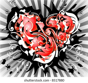  Valentine's day - grunge background