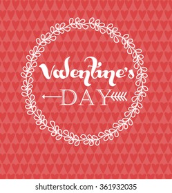 Valentine's day hand draw frame