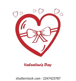 Valentines Day hand Drawing Element 