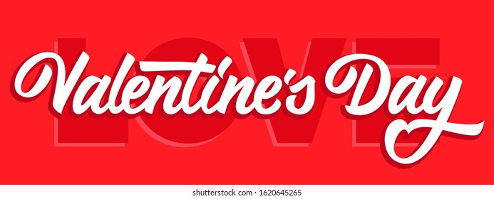 Valentines Day hand drawn vector lettering. Romantic handwritten phrase. Vector holiday greeting design elements for cards, t shirts and posters.