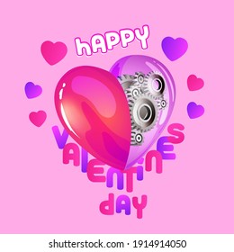 Valentine's Day, happy Love pink