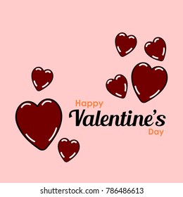 Valentines day. happy Valentines day vector eps 10