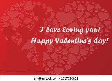 Valentine's Day. He Declares Her Love