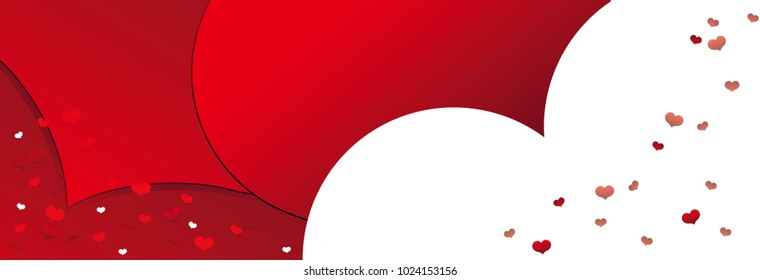 Valentine's day heart abstract background colorful