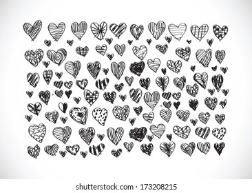 Valentines Day Heart Background design