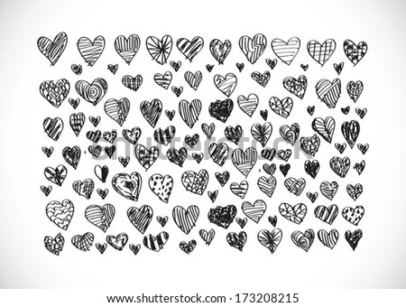 Valentines Day Heart Background design