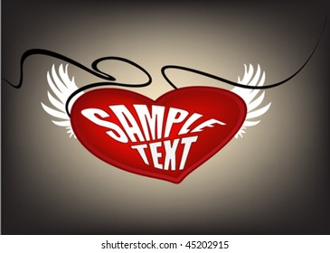valentine's day heart background frame