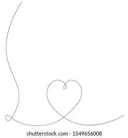 Valentine's day heart background, vector illustration