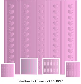 Valentine's day heart. Background. Vector illustration. 