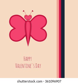 Valentine's day - heart butterfly