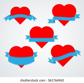 Valentine's Day Heart collection vector