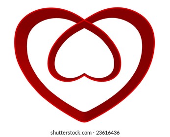 valentine's day heart in heart concept