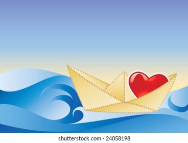 Valentine's day heart design and background
