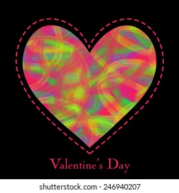 Valentine's Day heart design background.